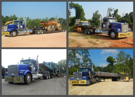 collage of trucks